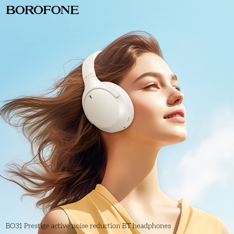 BOROFONE BO31 Prestige over-ear headphones ANC button NZ 8